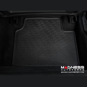 Alfa Romeo Giulia Floor Mat Set - All Weather Rubber Front/ Rear 4 Piece Set - Deluxe - Q4/ AWD Model